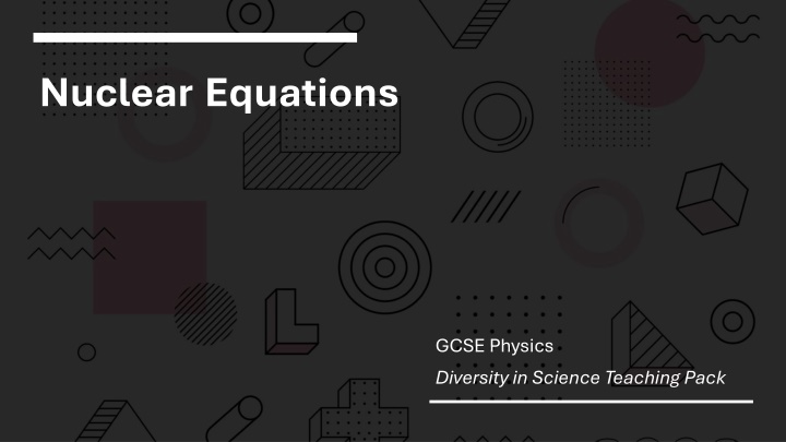 nuclear equations