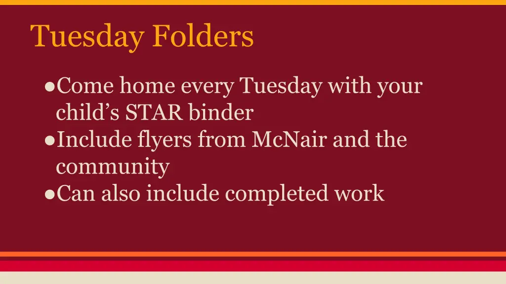 tuesday folders