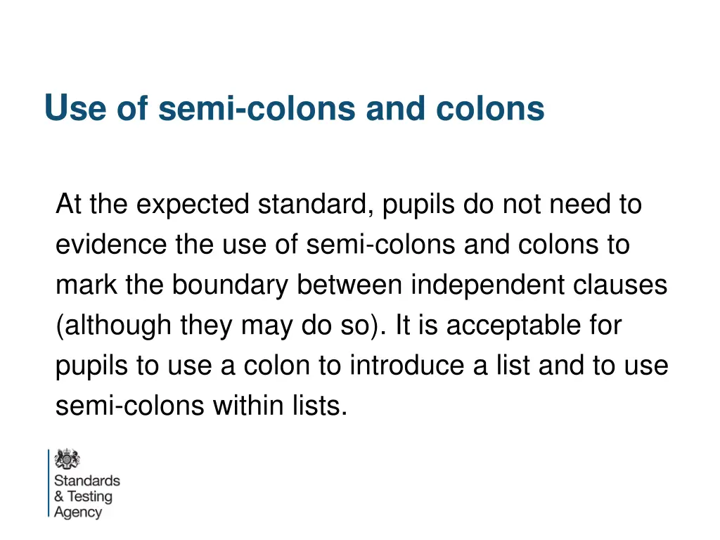 u se of semi colons and colons