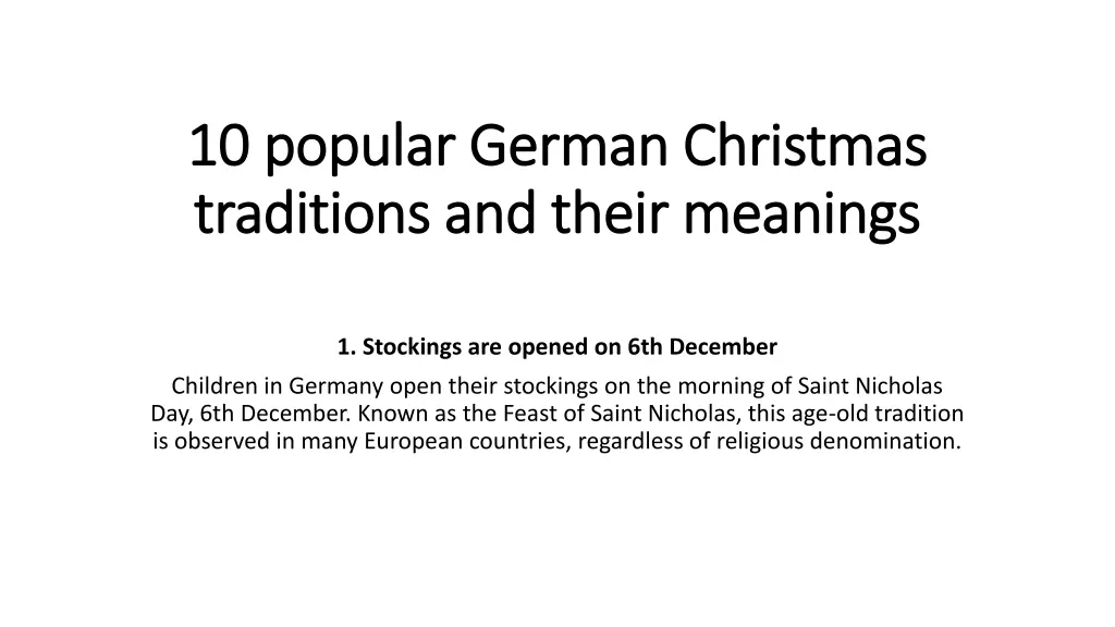 10 popular german christmas 10 popular german