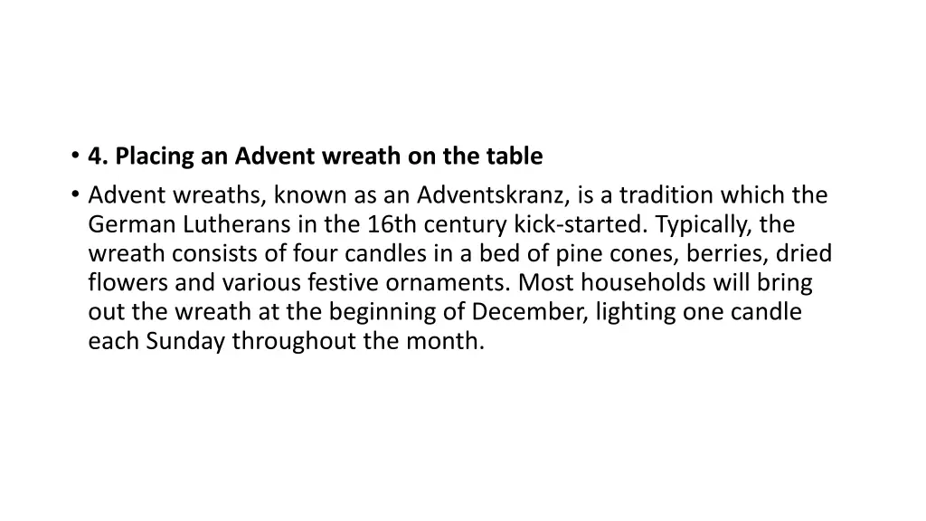 4 placing an advent wreath on the table advent