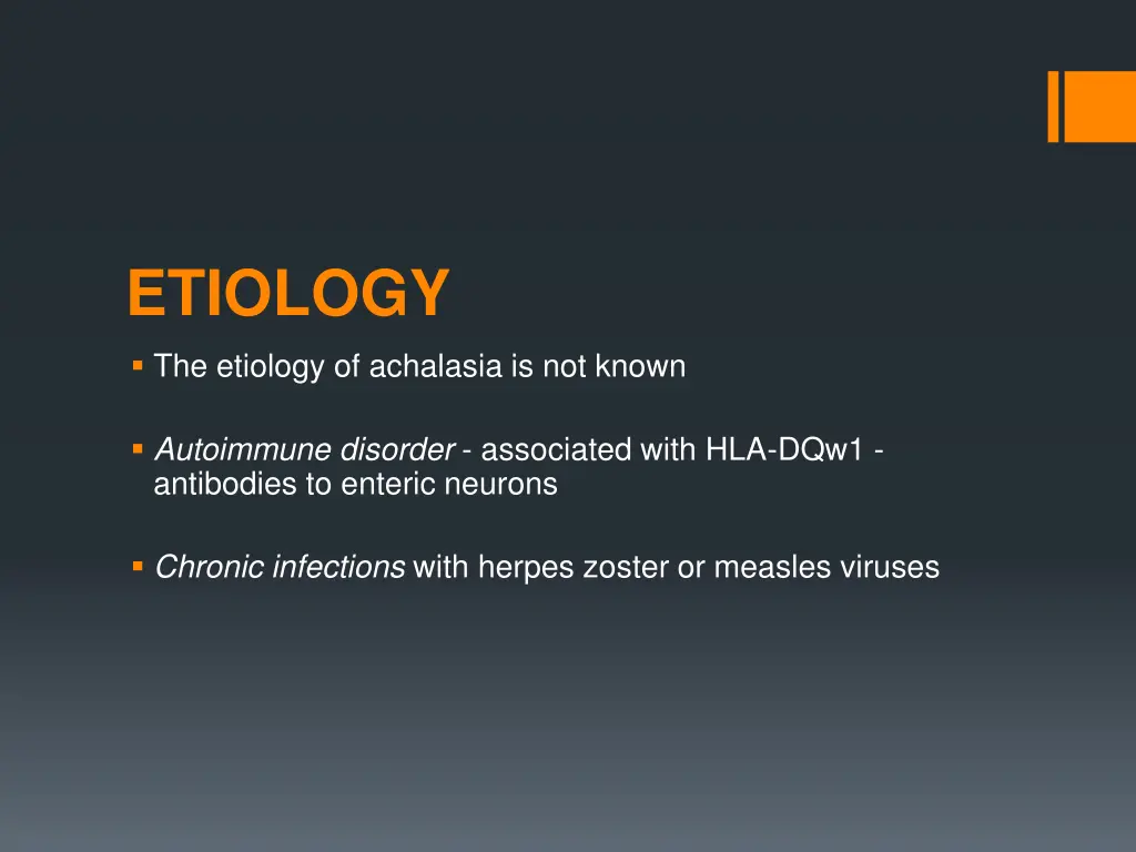 etiology