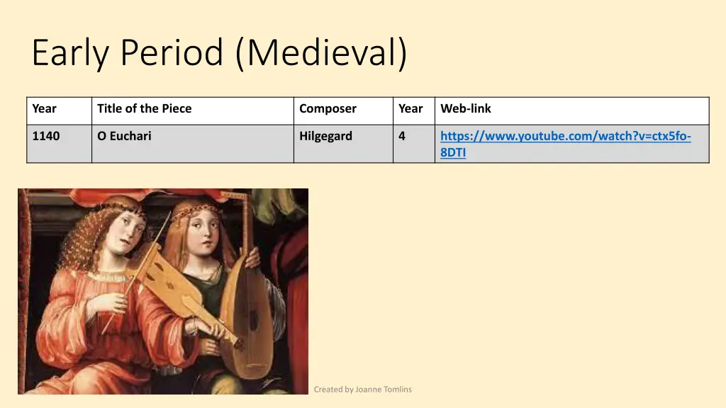 early period medieval