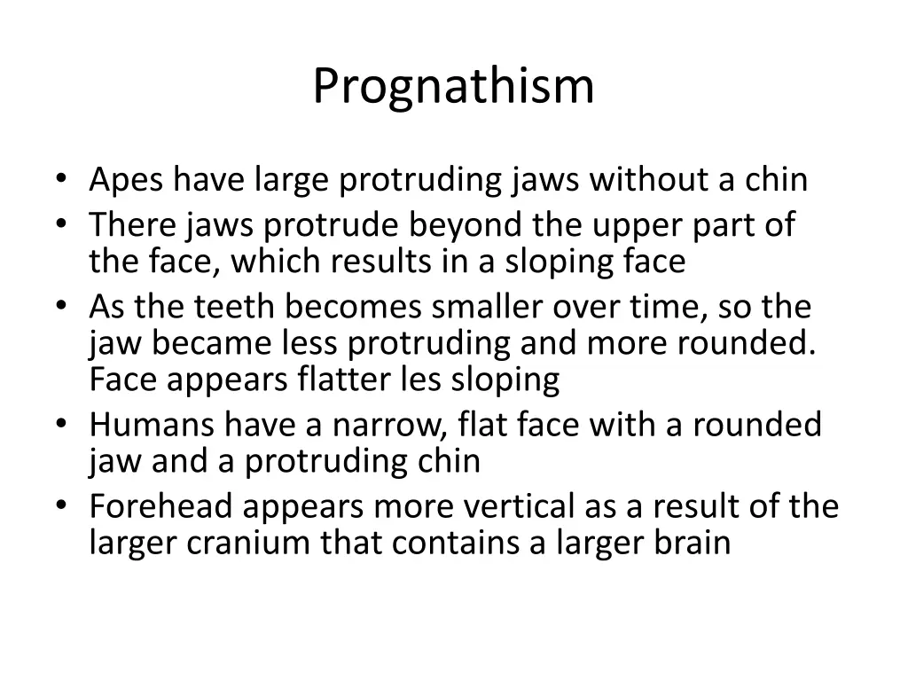 prognathism