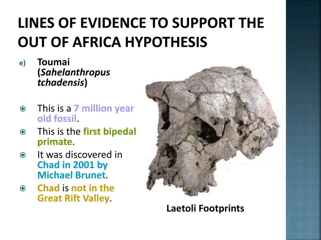 lines of evidence to support the out of africa 11