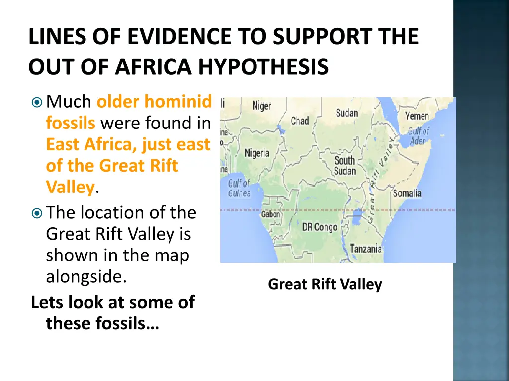 lines of evidence to support the out of africa 5