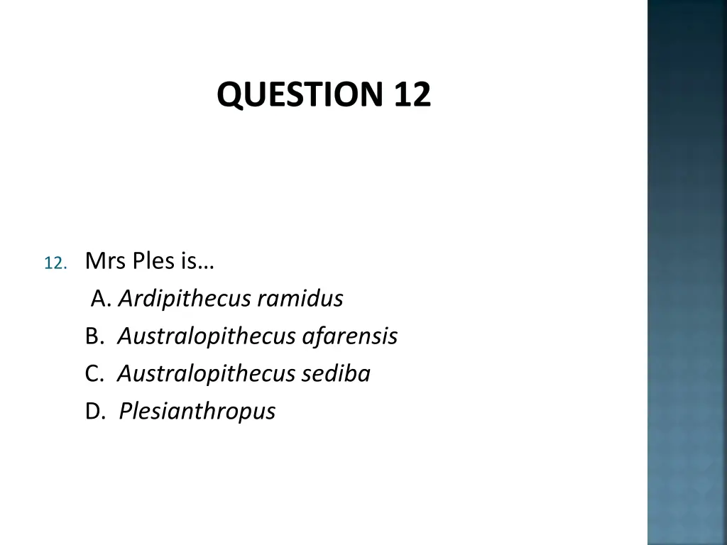 question 12