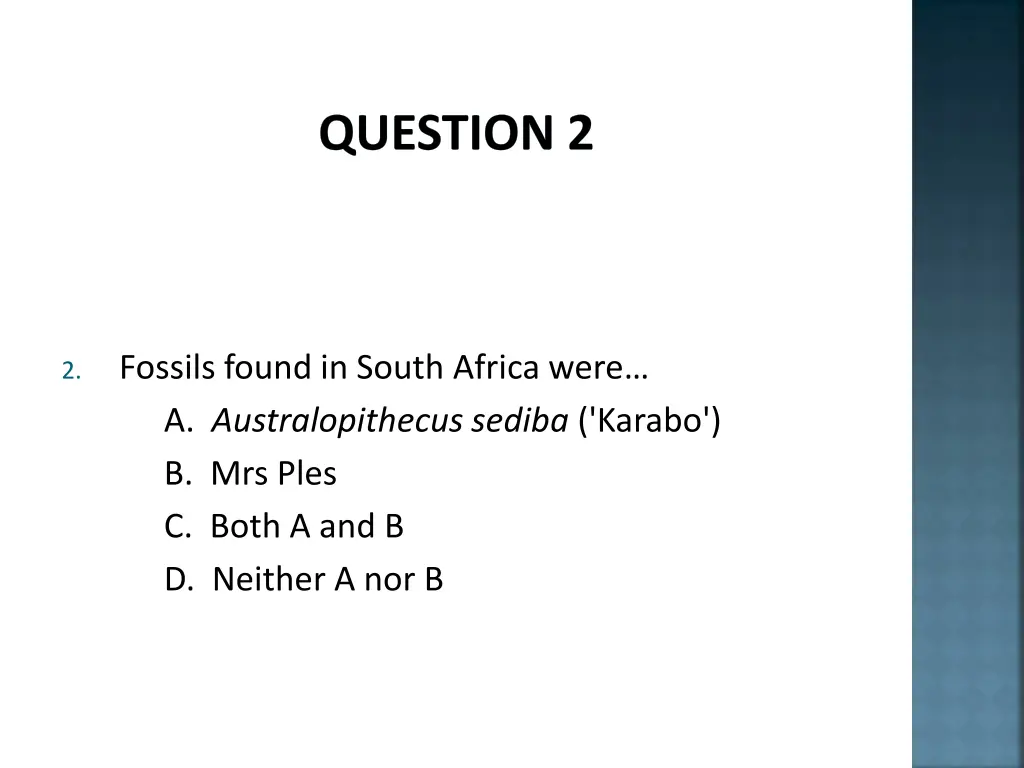 question 2