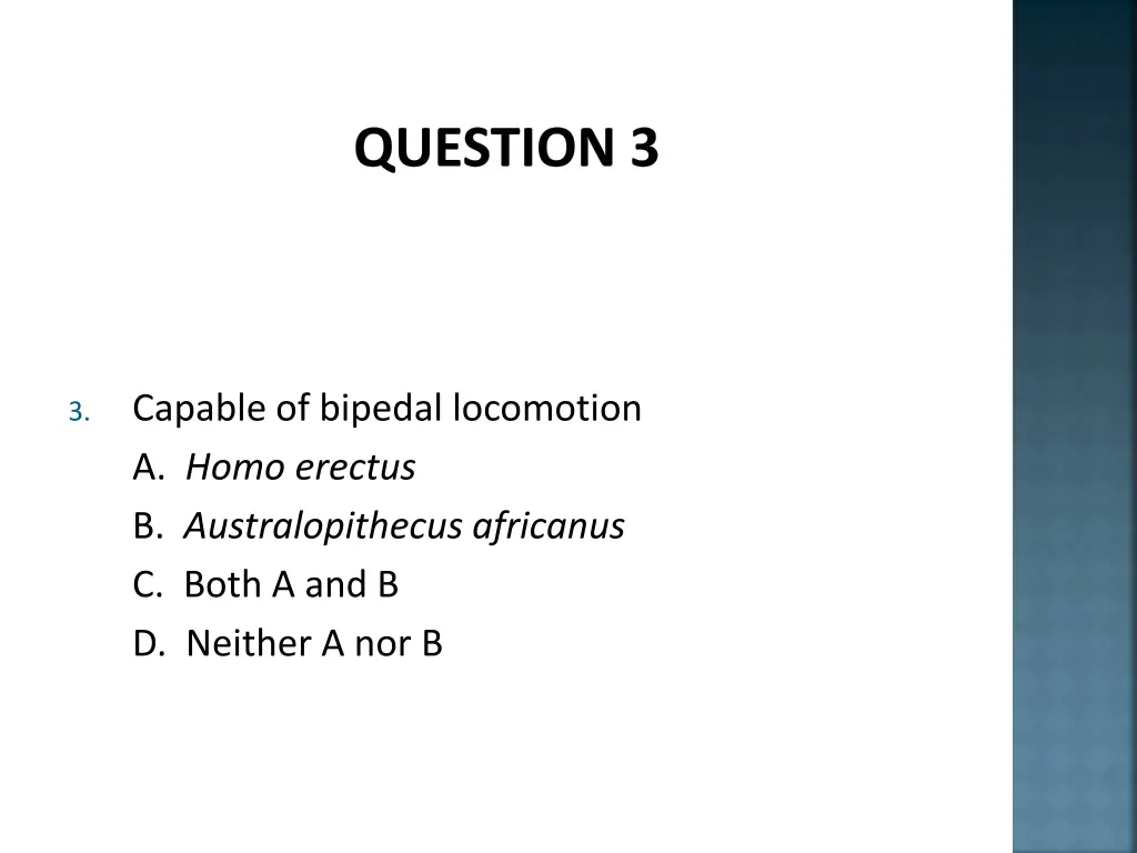 question 3