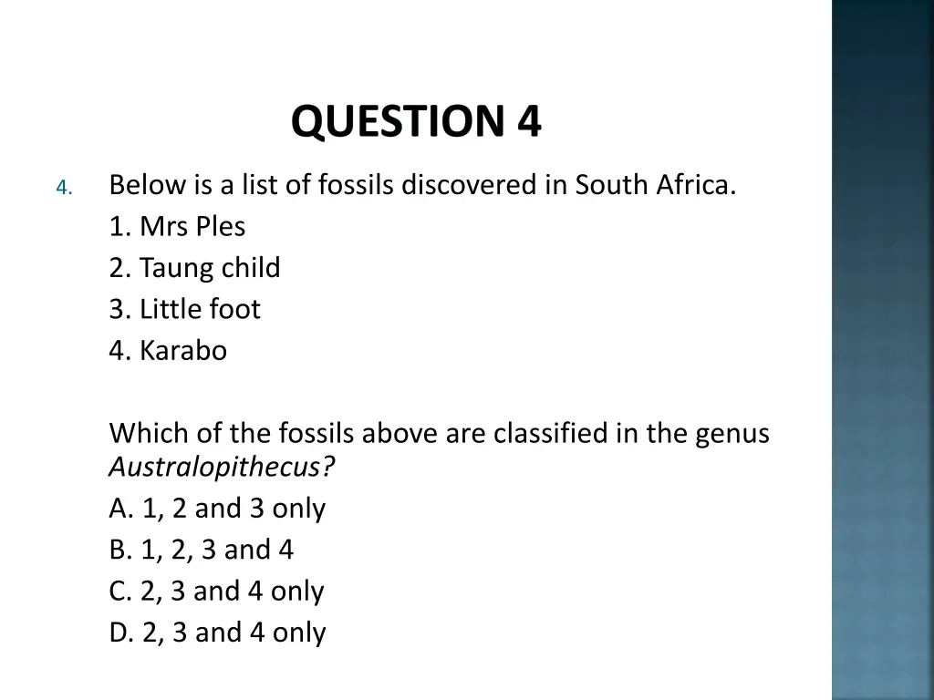 question 4