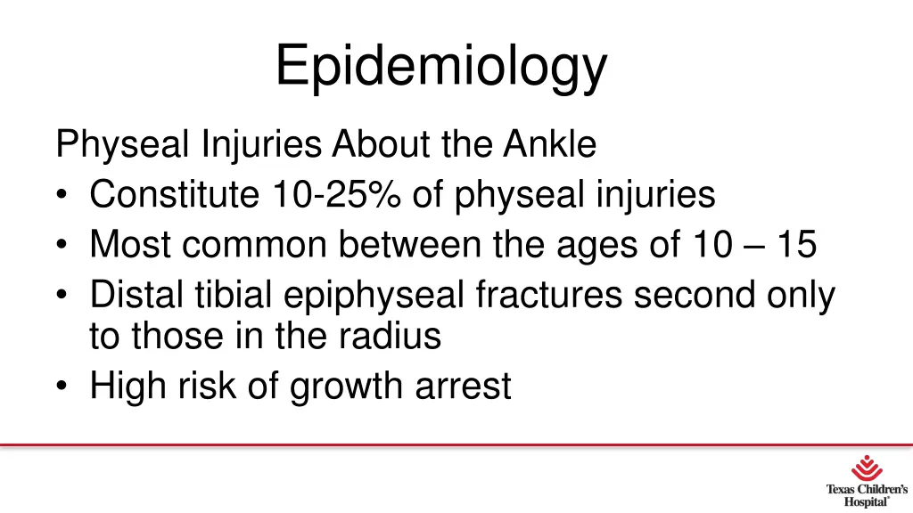 epidemiology