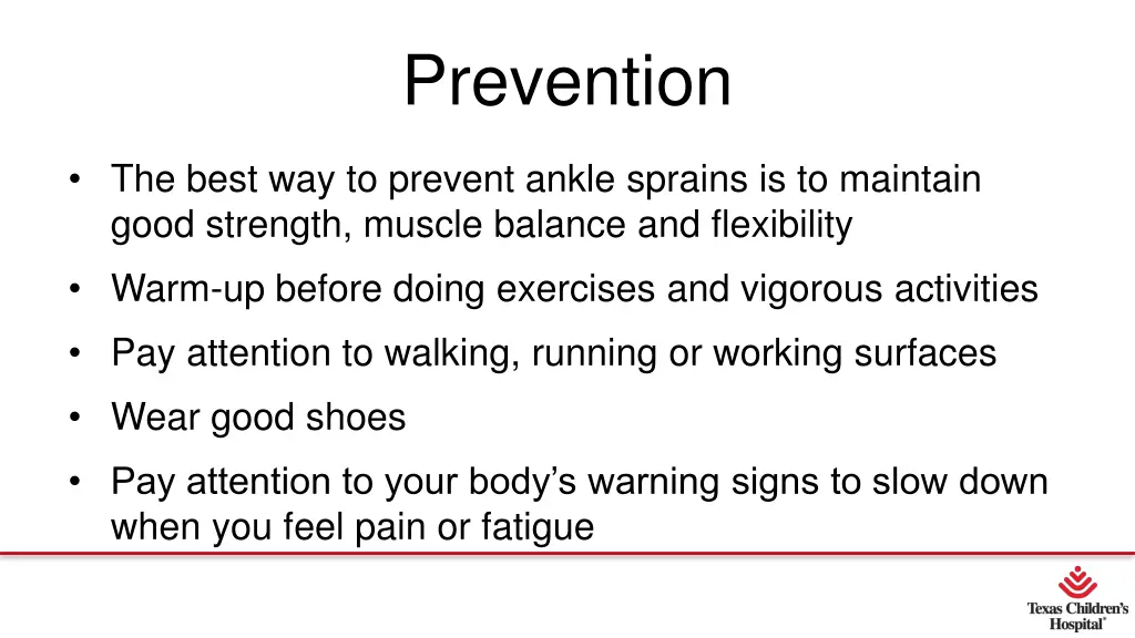 prevention