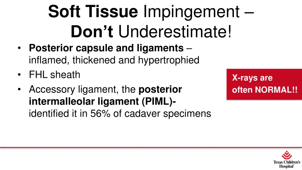 soft tissue impingement don t underestimate