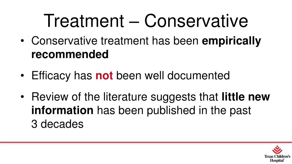 treatment conservative conservative treatment