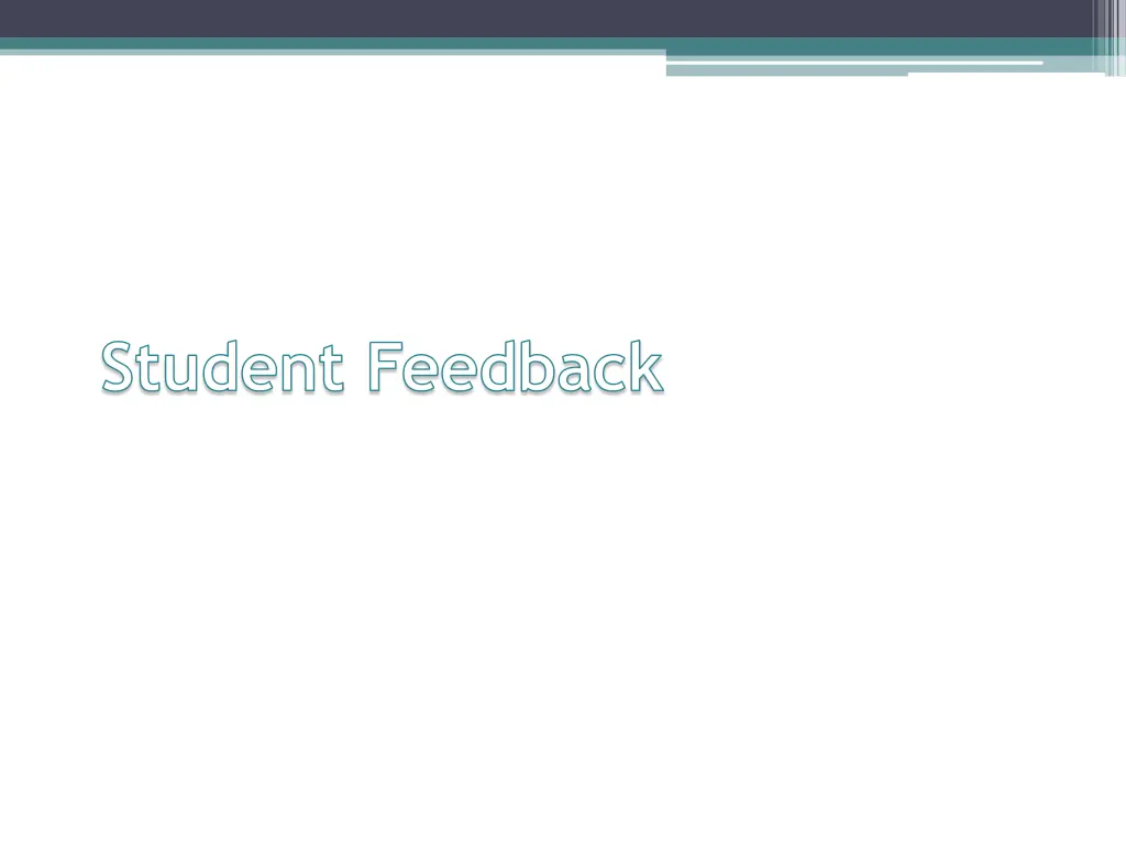 student feedback