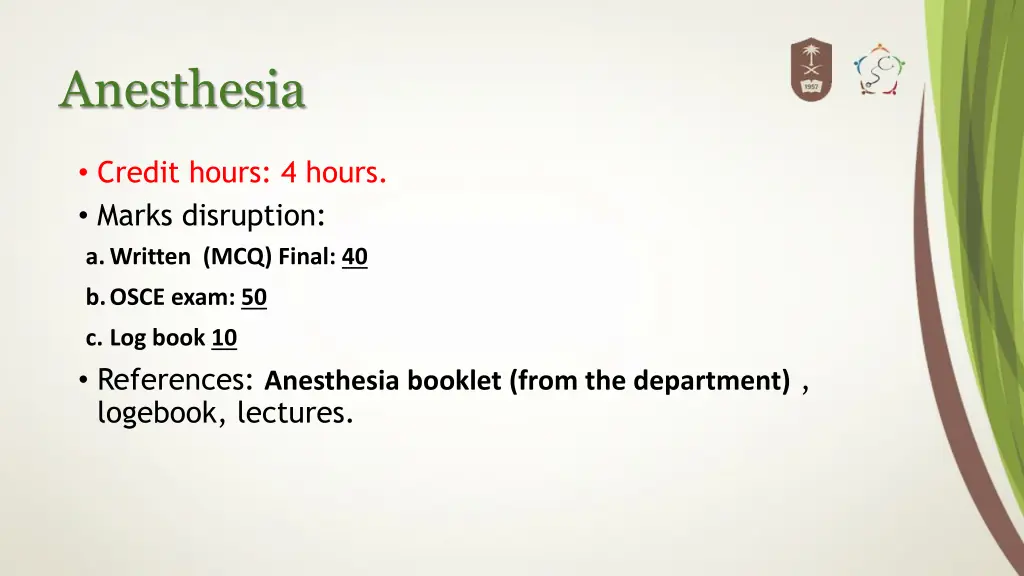 anesthesia 1