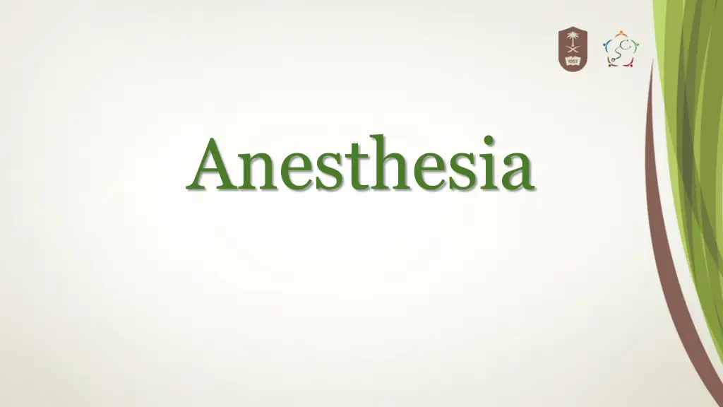 anesthesia