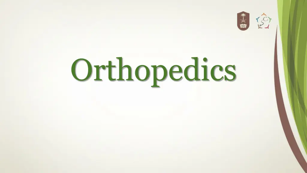 orthopedics