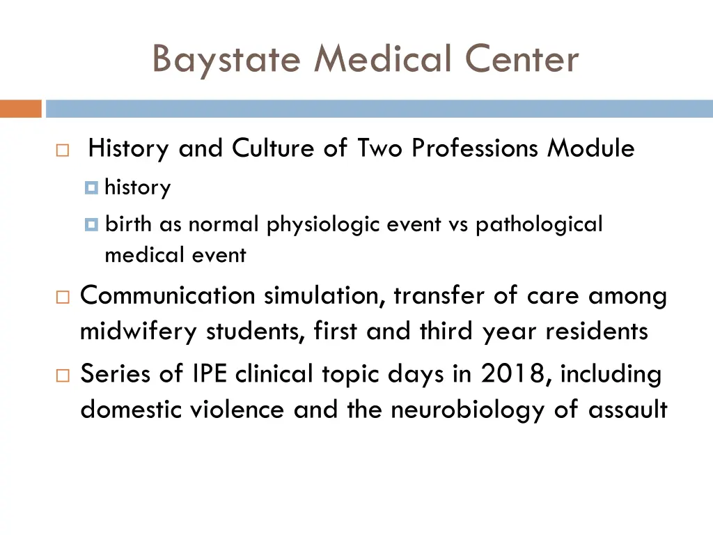 baystate medical center