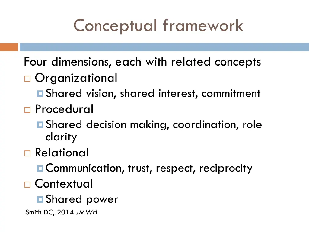 conceptual framework