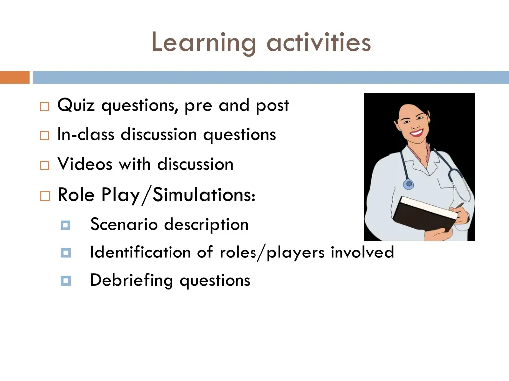 learning activities