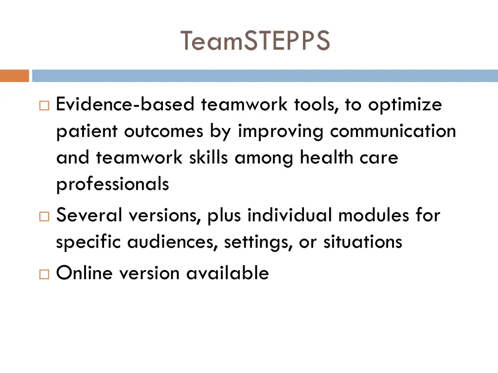 teamstepps