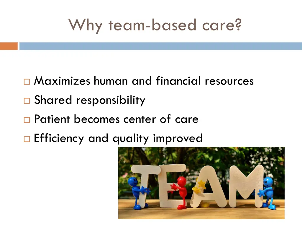 why team based care