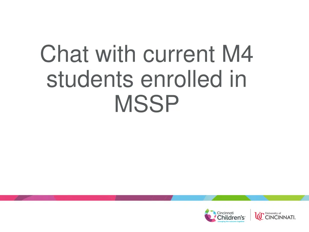 chat with current m4 students enrolled in mssp