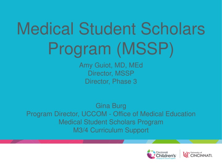 medical student scholars program mssp amy guiot