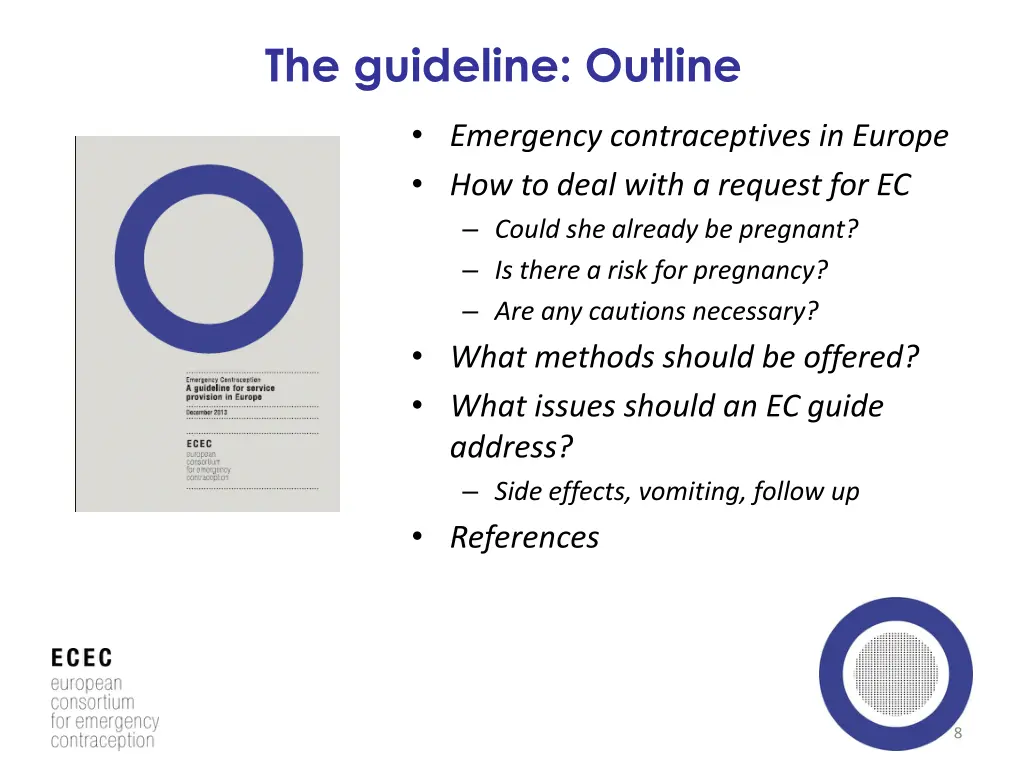 the guideline outline