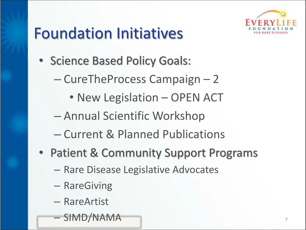 foundation initiatives