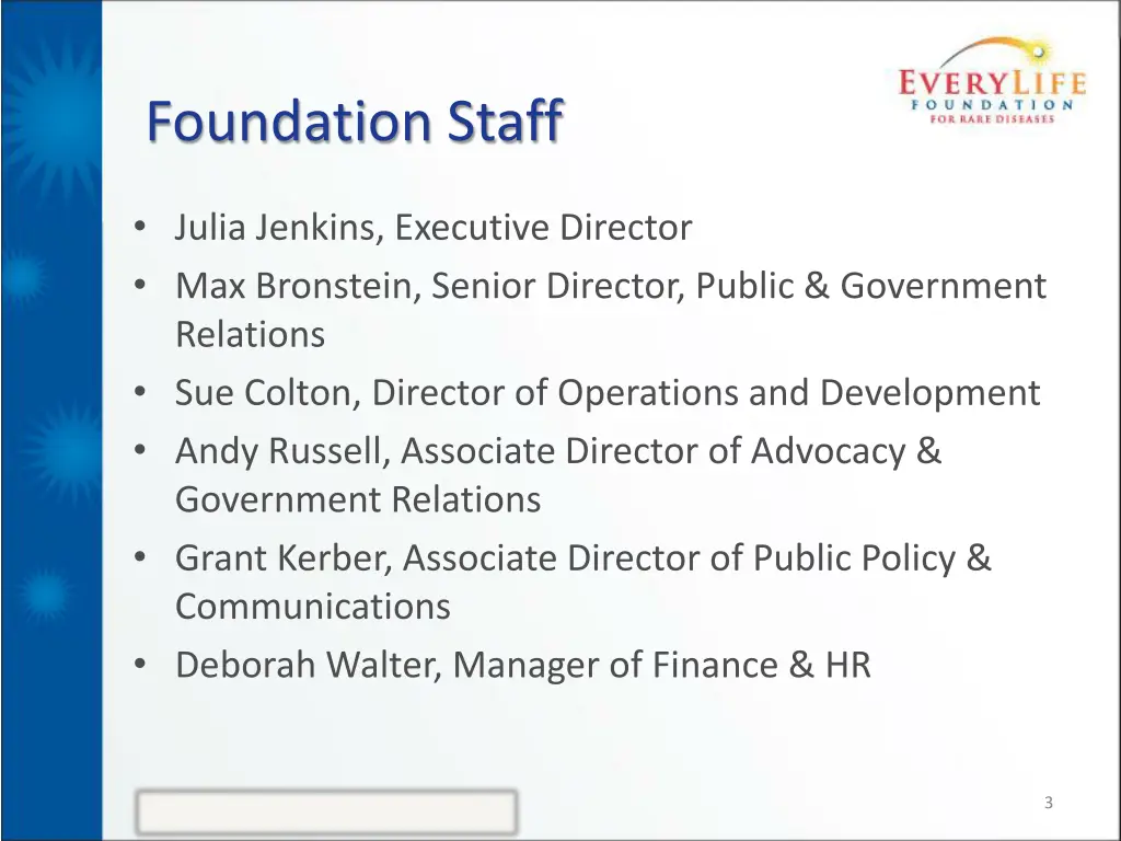 foundation staff