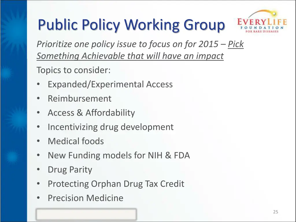 public policy working group