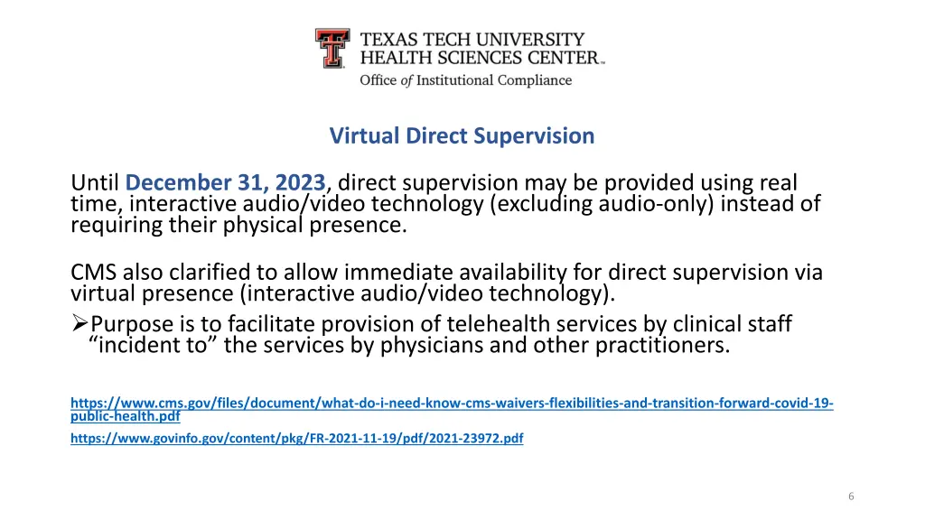 virtual direct supervision