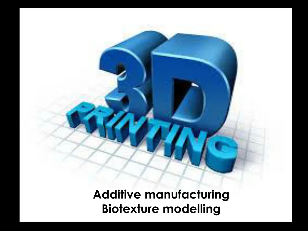 additive manufacturing biotexture modelling