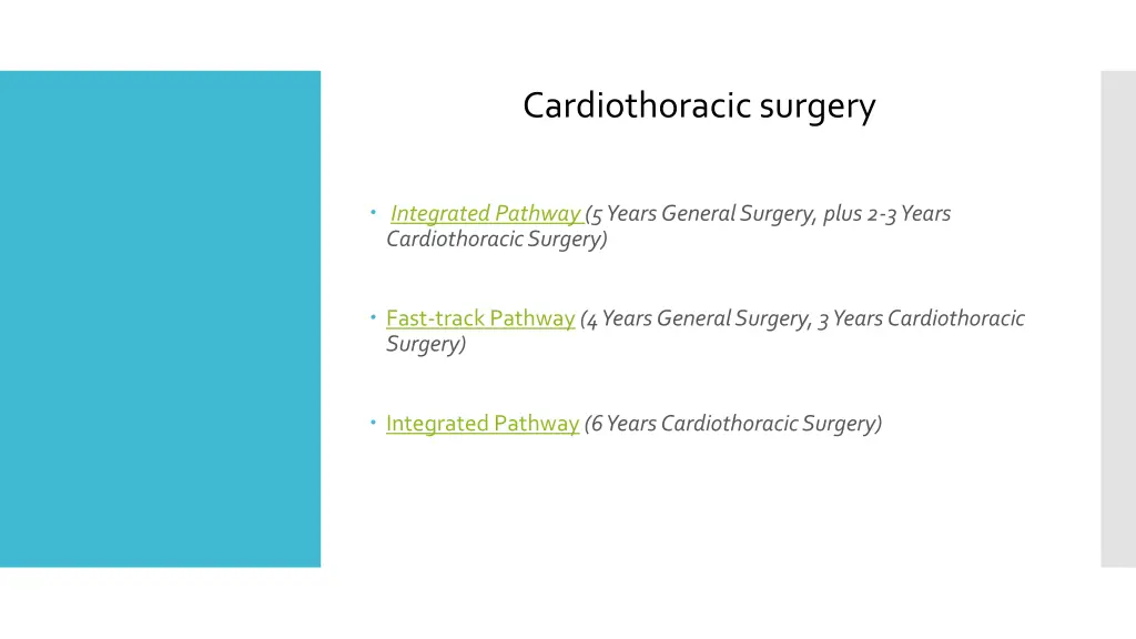 cardiothoracic surgery