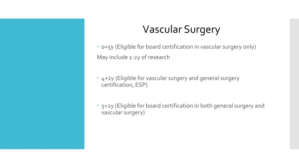 vascular surgery