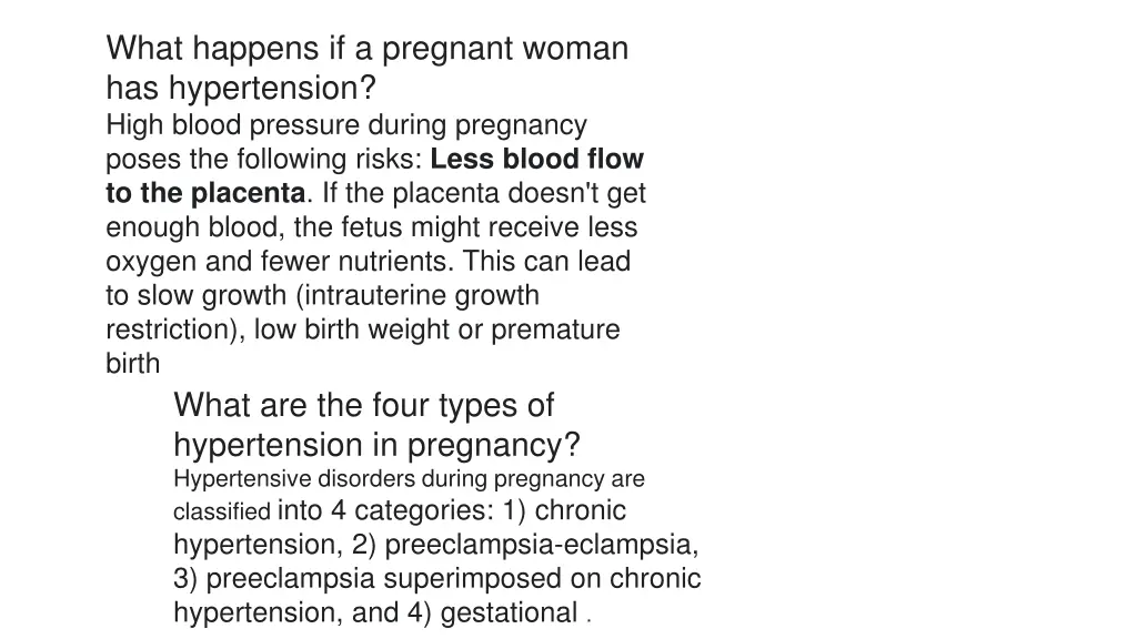 what happens if a pregnant woman has hypertension