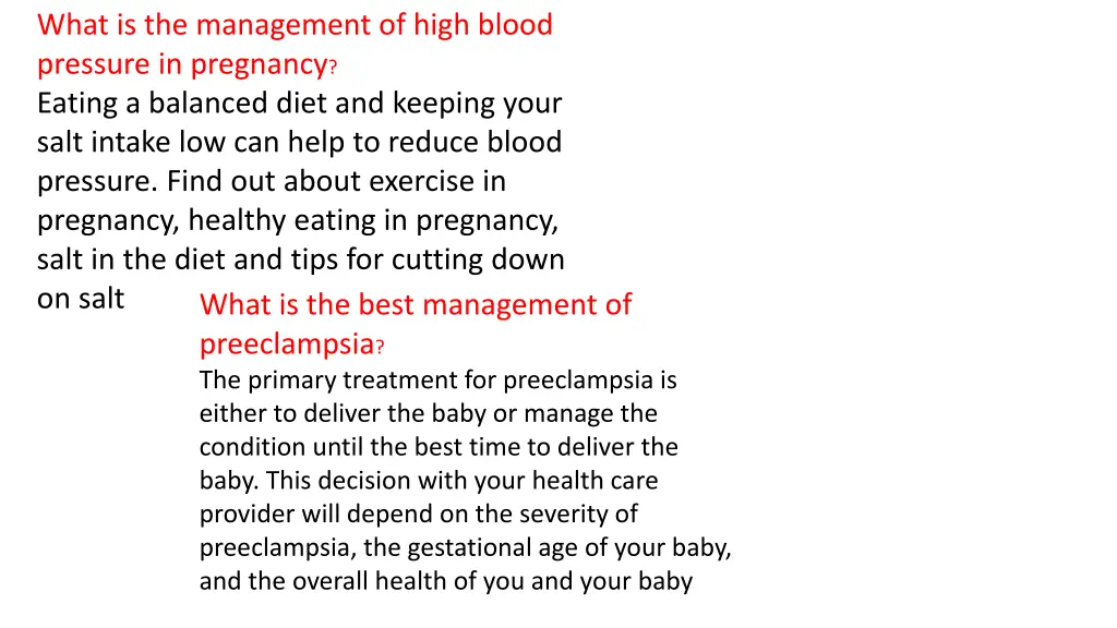 what is the management of high blood pressure