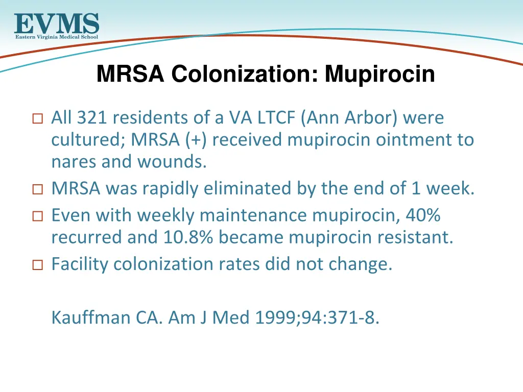 mrsa colonization mupirocin