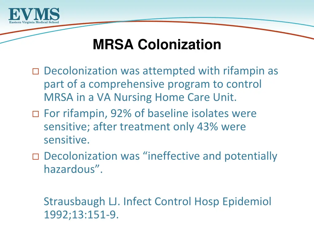 mrsa colonization