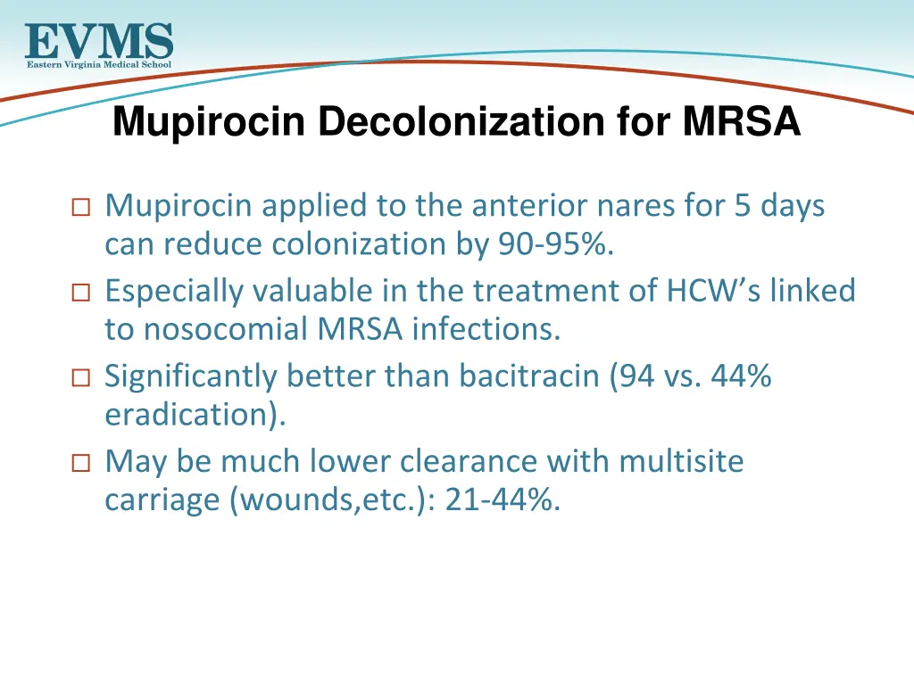 mupirocin decolonization for mrsa