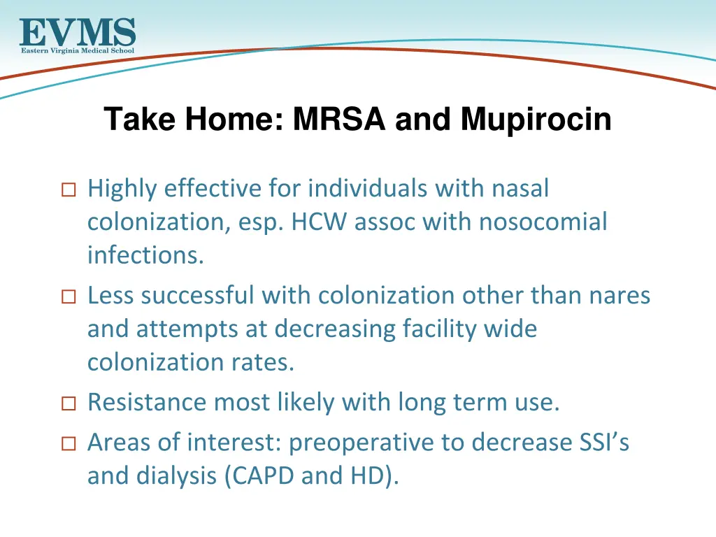 take home mrsa and mupirocin