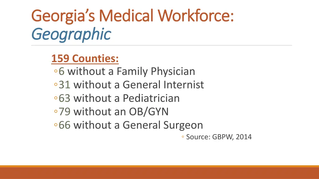 georgia s medical workforce georgia s medical