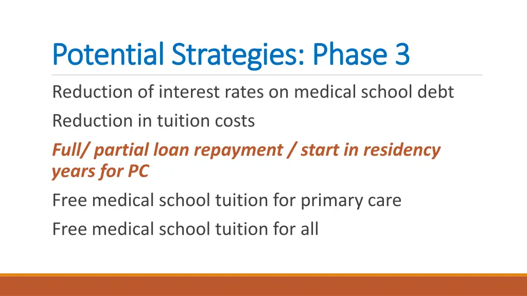 potential strategies phase 3 potential strategies