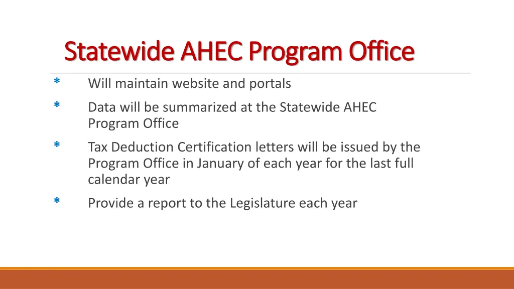 statewide ahec program office statewide ahec