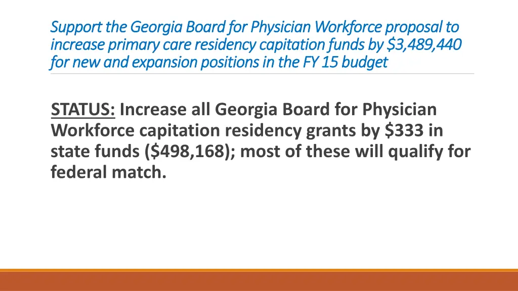 support the georgia board for physician workforce