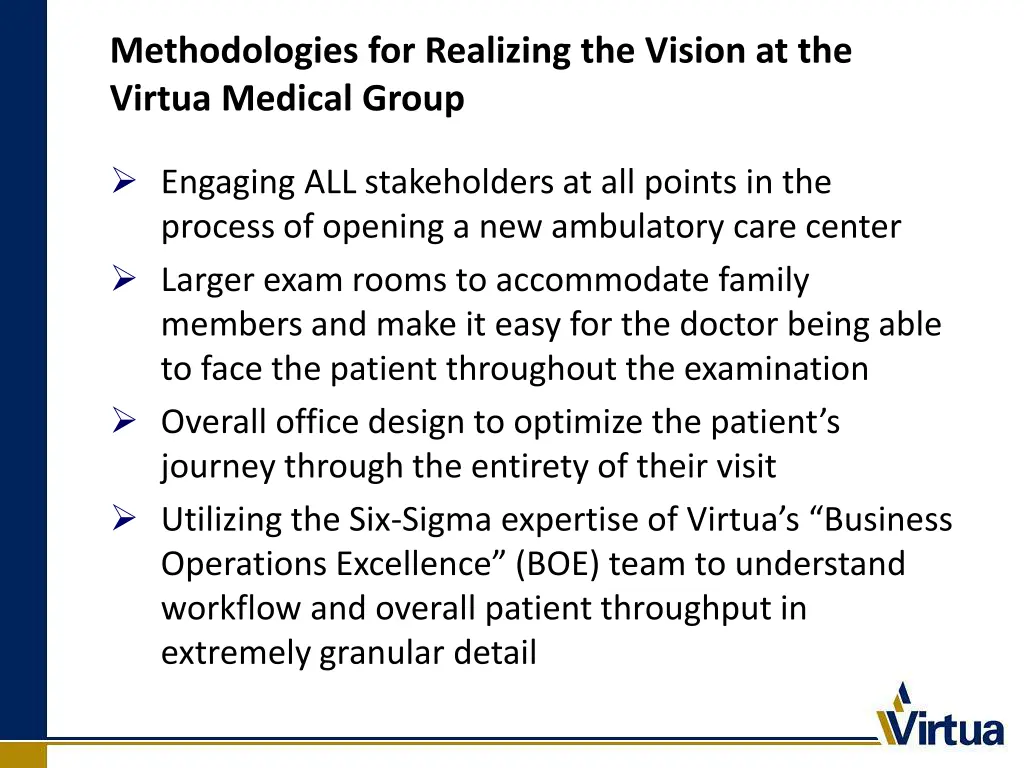 methodologies for realizing the vision