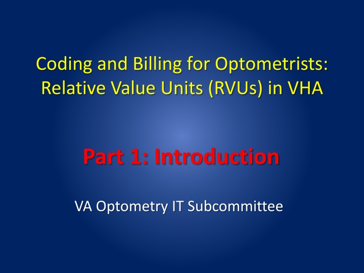 coding and billing for optometrists relative