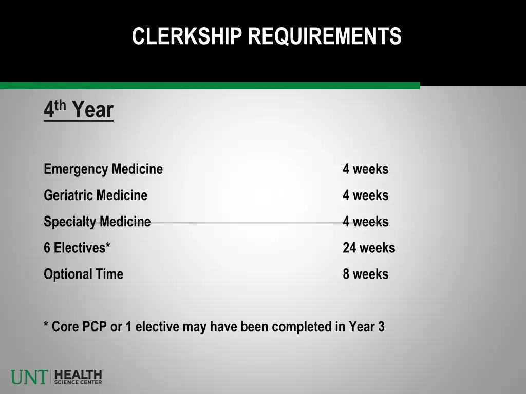 clerkship requirements 1